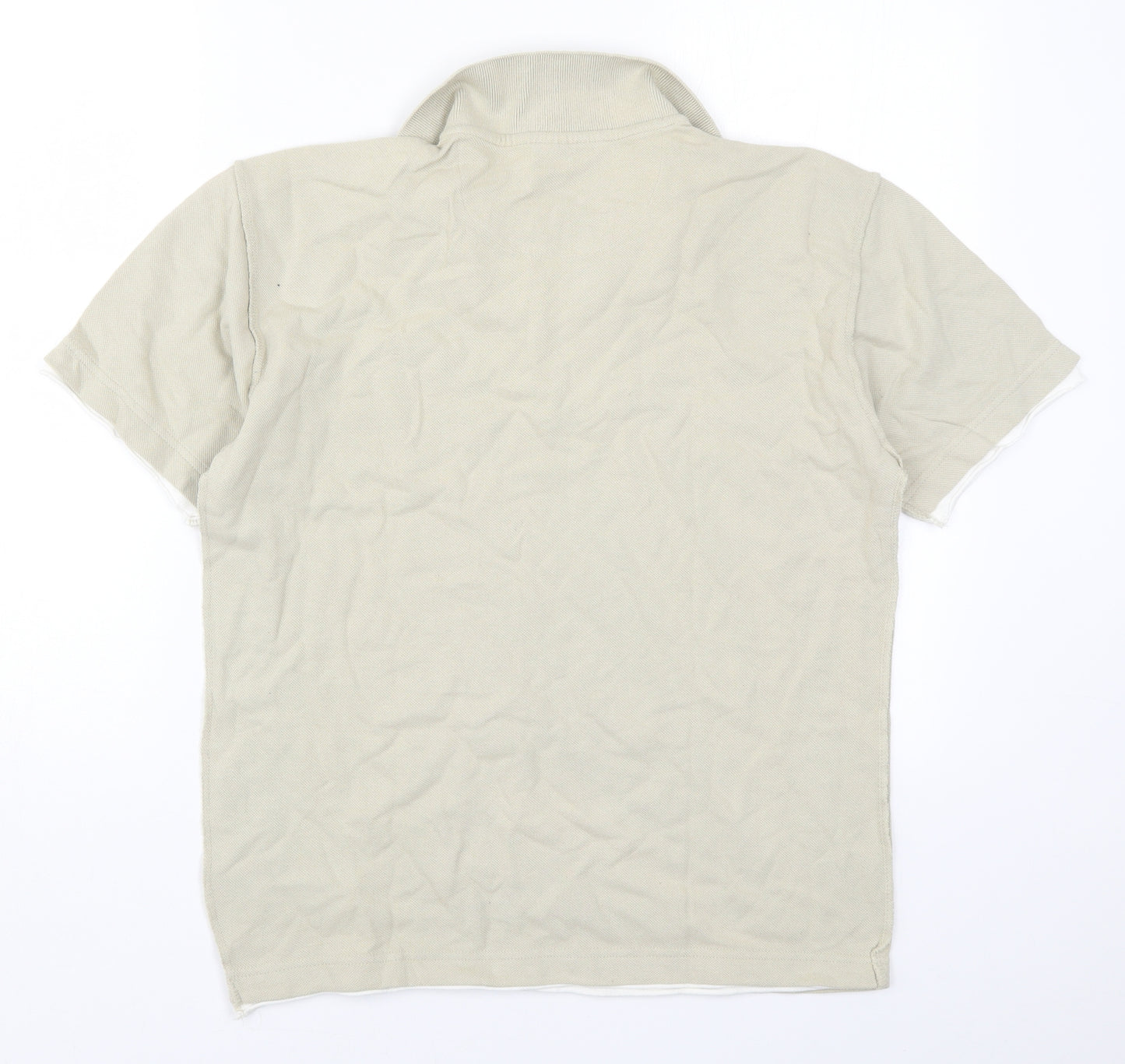 Cedar Wood State Mens Beige    Polo Size M