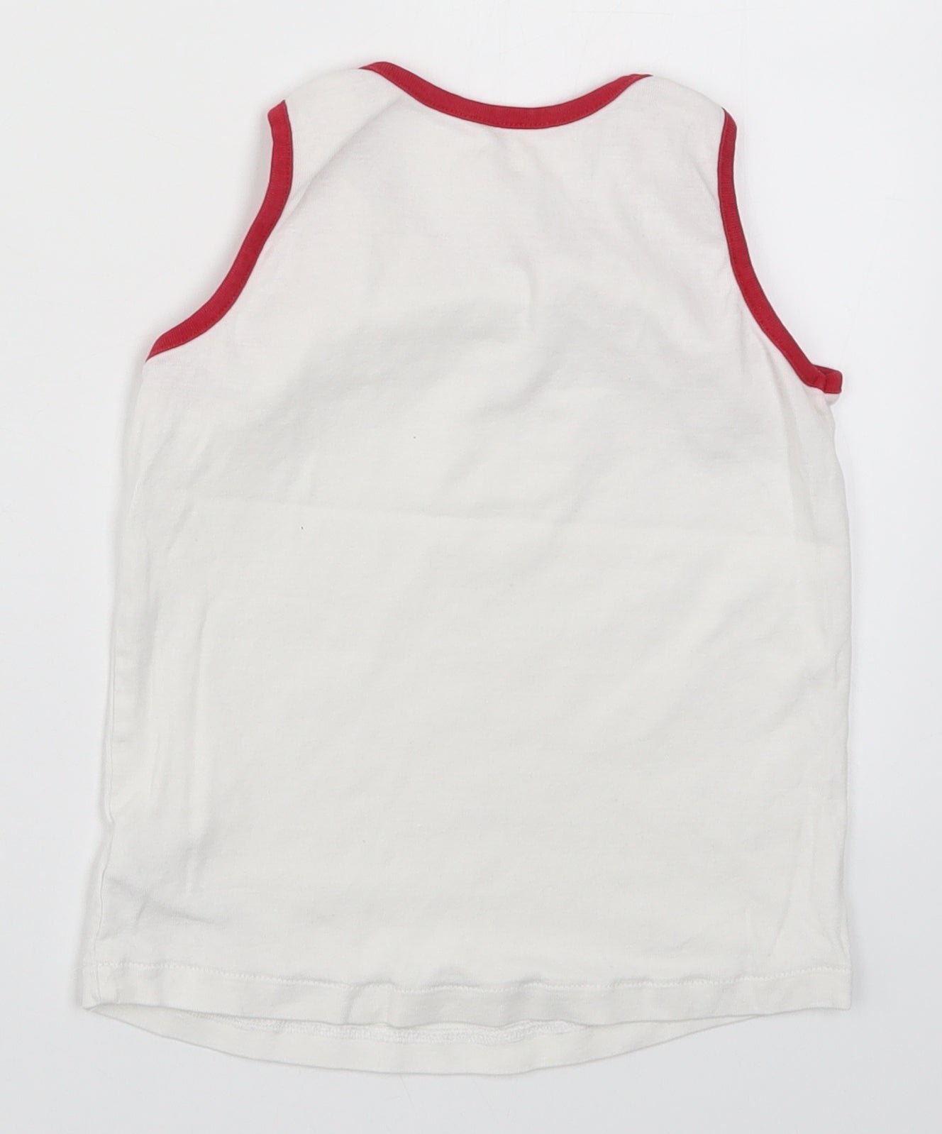 NEXT Boys White   Basic Tank Size 7-8 Years  - Stars