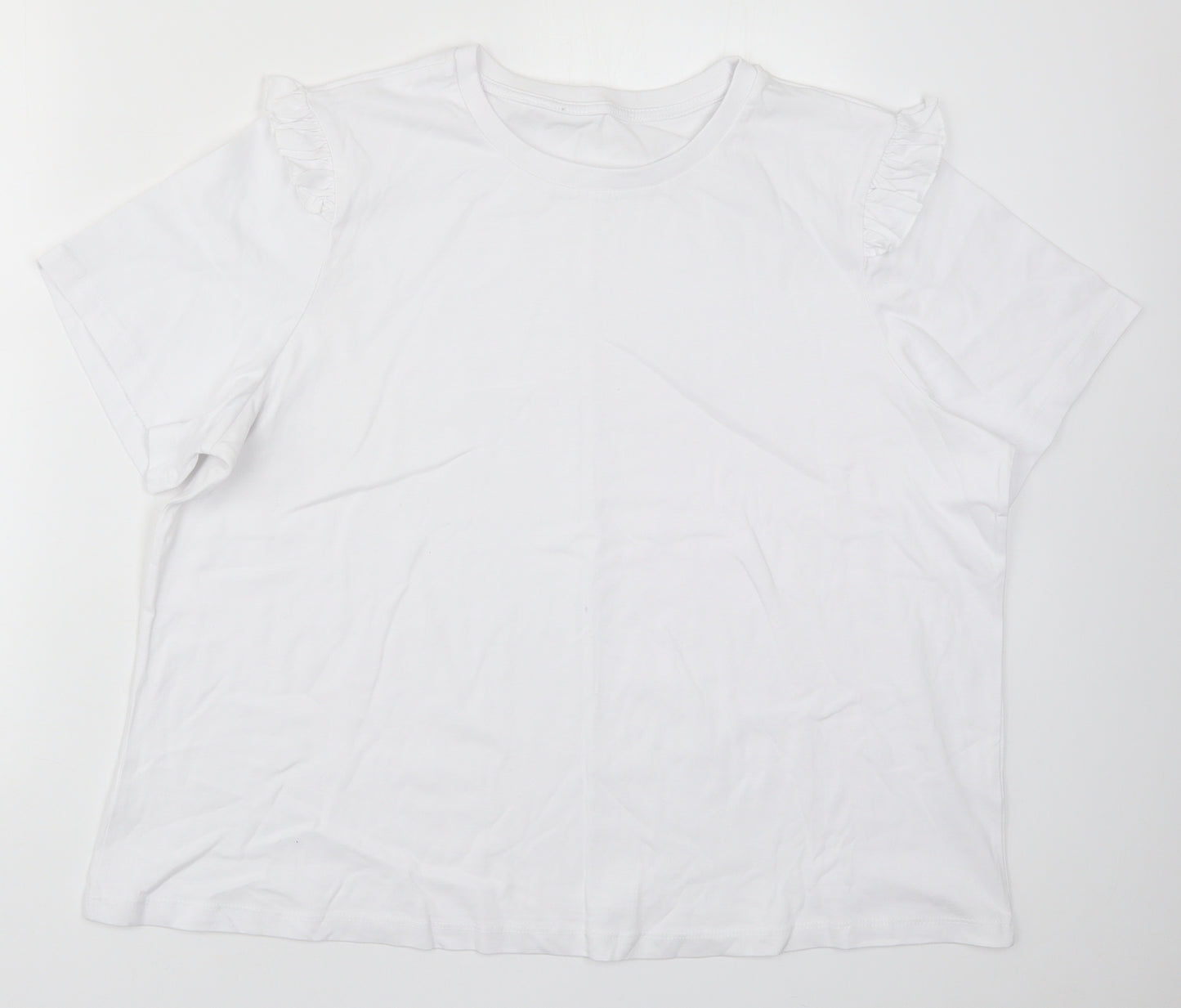 George Womens White   Basic T-Shirt Size 22