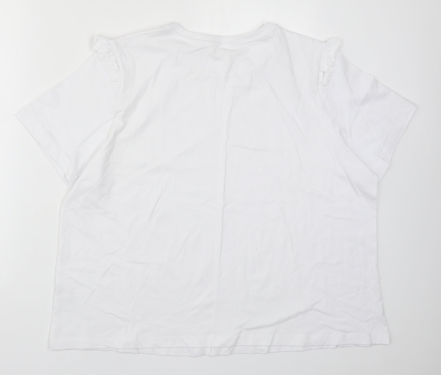 George Womens White   Basic T-Shirt Size 22