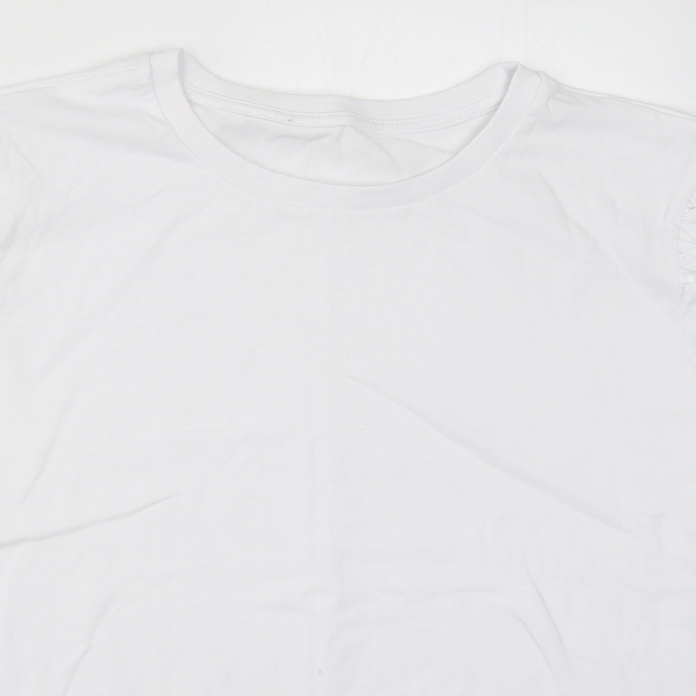George Womens White   Basic T-Shirt Size 22