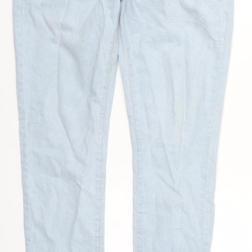 Preworn Womens Blue  Denim Skinny Jeans Size 12 L30 in