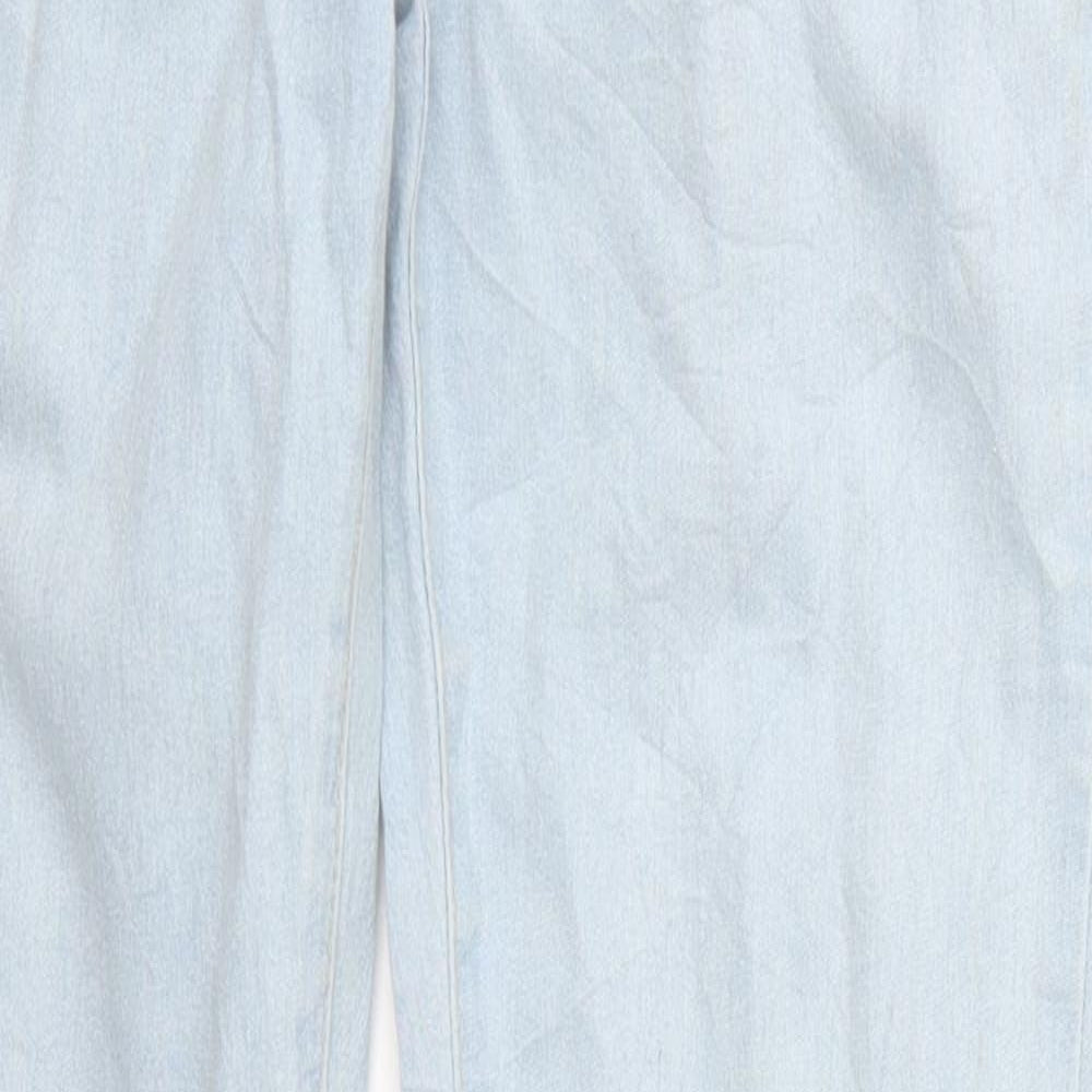 Preworn Womens Blue  Denim Skinny Jeans Size 12 L30 in