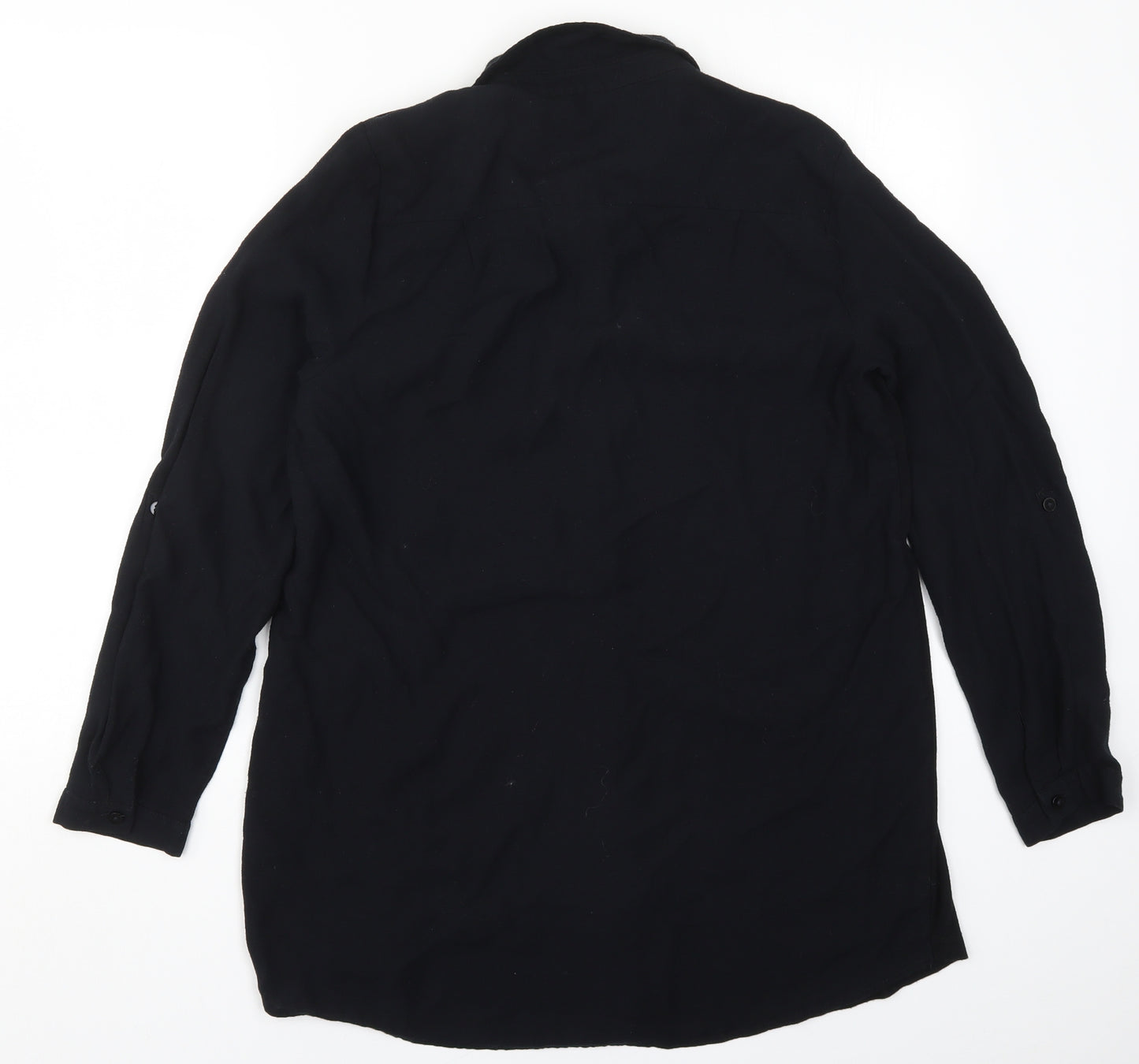NEXT Womens Black   Basic Button-Up Size 18