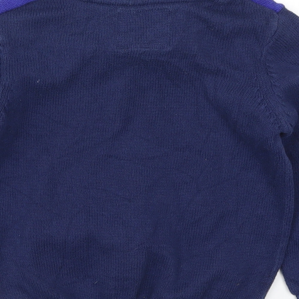 Debenhams Boys Multicoloured Striped Knit Pullover Jumper Size 4-5 Years