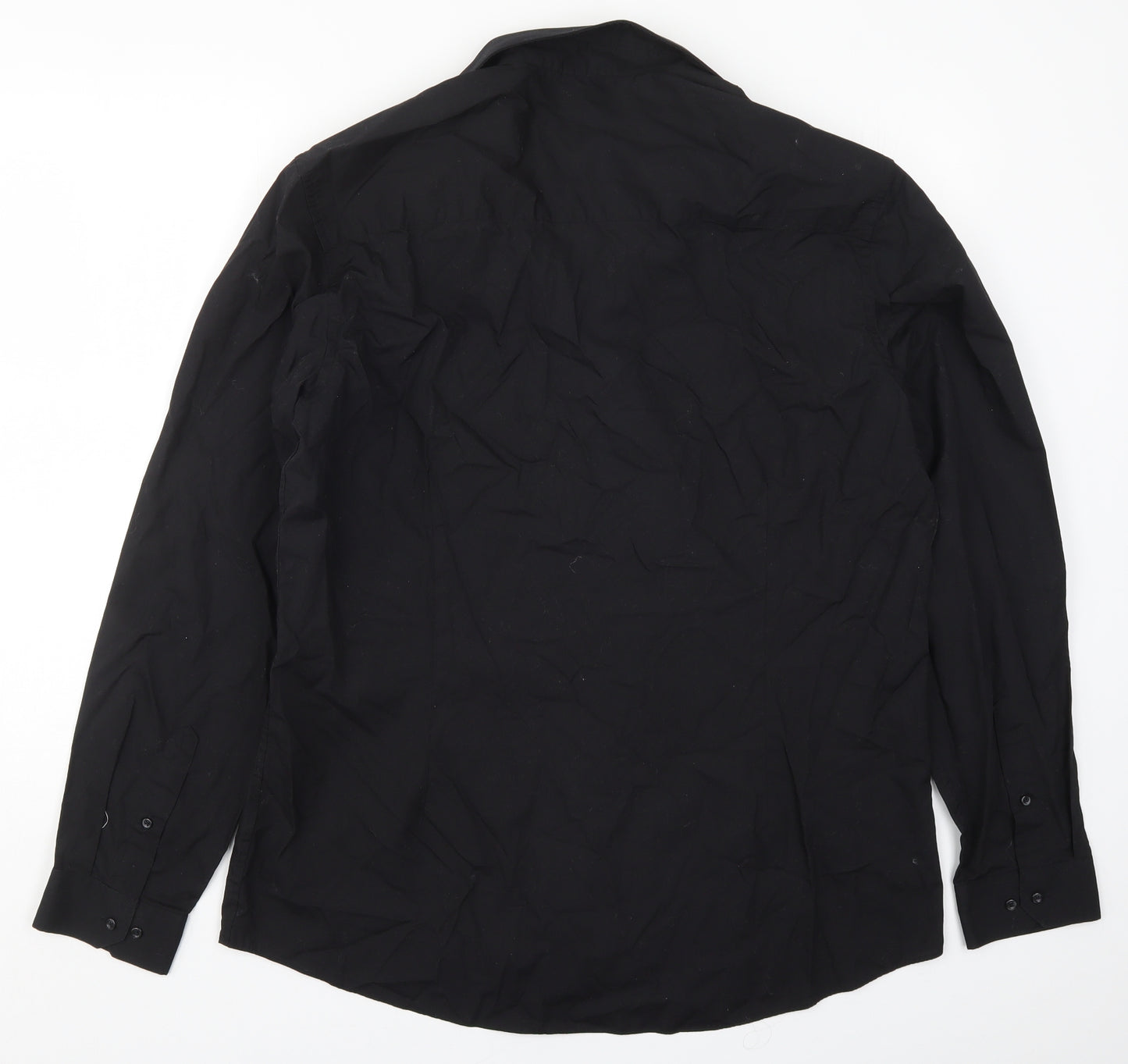 Taylor & Wright Mens Black    Dress Shirt Size 17.5