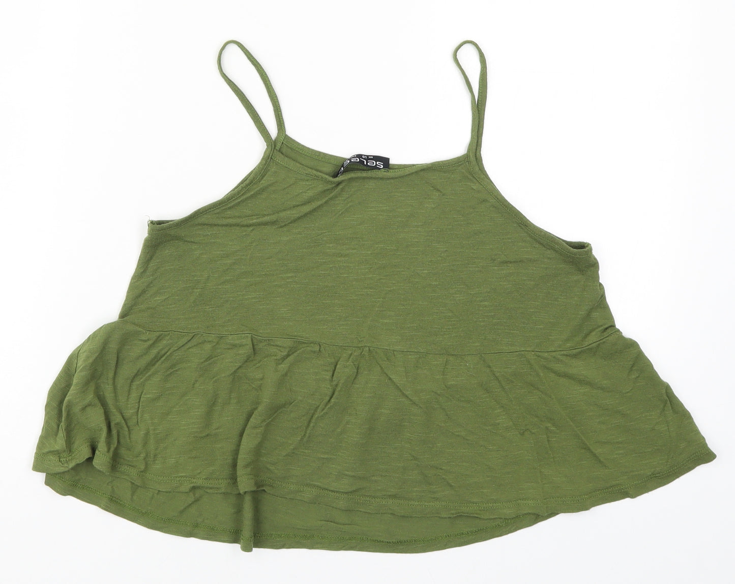Select Womens Green   Basic Tank Size 10