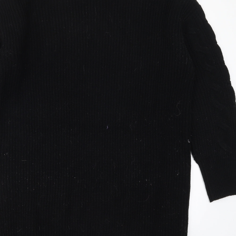 TU Womens Black  Knit Pullover Jumper Size 18
