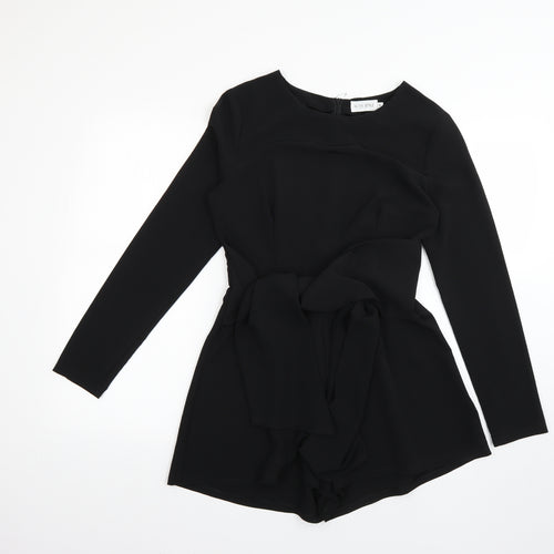 In the Style Womens Black   Playsuit One-Piece Size 8