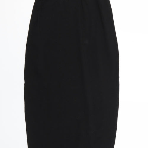 PRETTYLITTLETHING Womens Black   Straight & Pencil Skirt Size 10