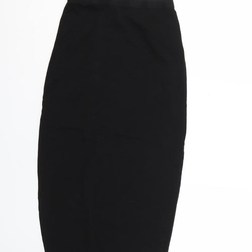 PRETTYLITTLETHING Womens Black   Straight & Pencil Skirt Size 10