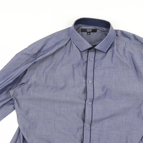 George Mens Blue    Dress Shirt Size 16.5