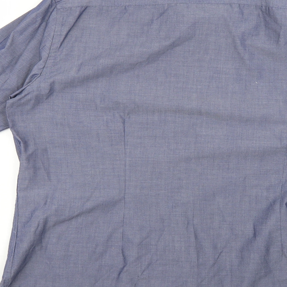 George Mens Blue    Dress Shirt Size 16.5