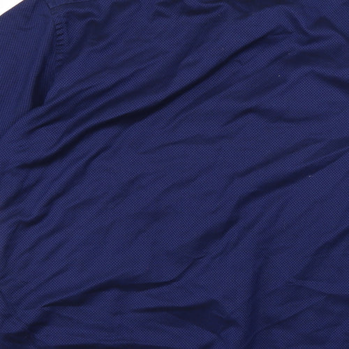 Marks and Spencer Mens Blue Geometric   Dress Shirt Size 16.5