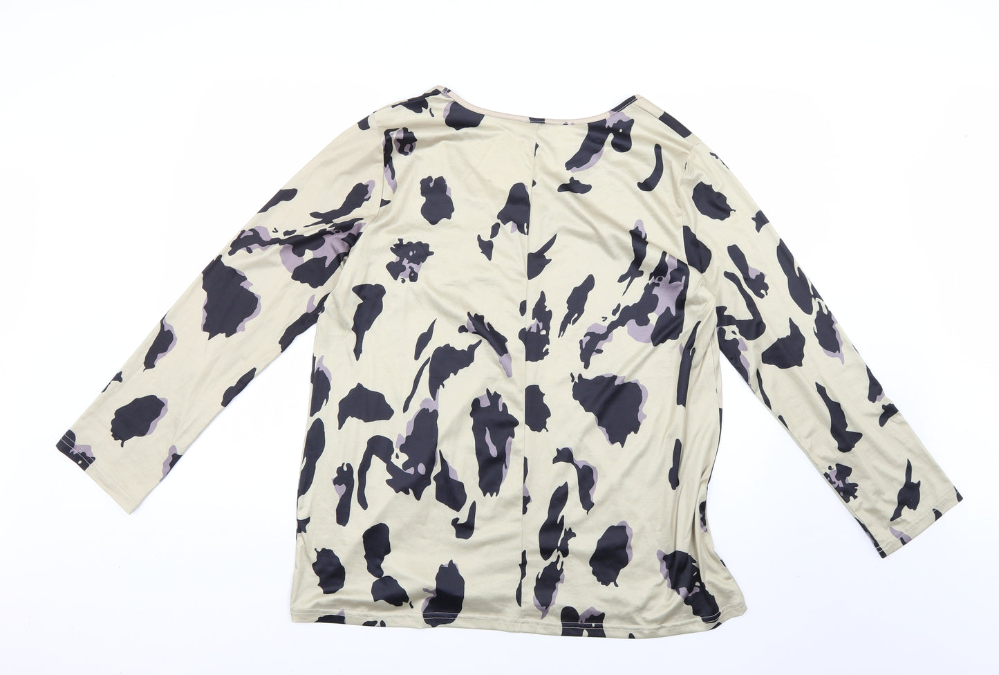 Preworn Womens Multicoloured Animal Print  Basic Blouse Size XL