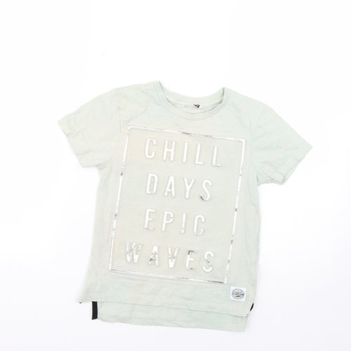 pep&co Boys Green   Basic T-Shirt Size 6-7 Years