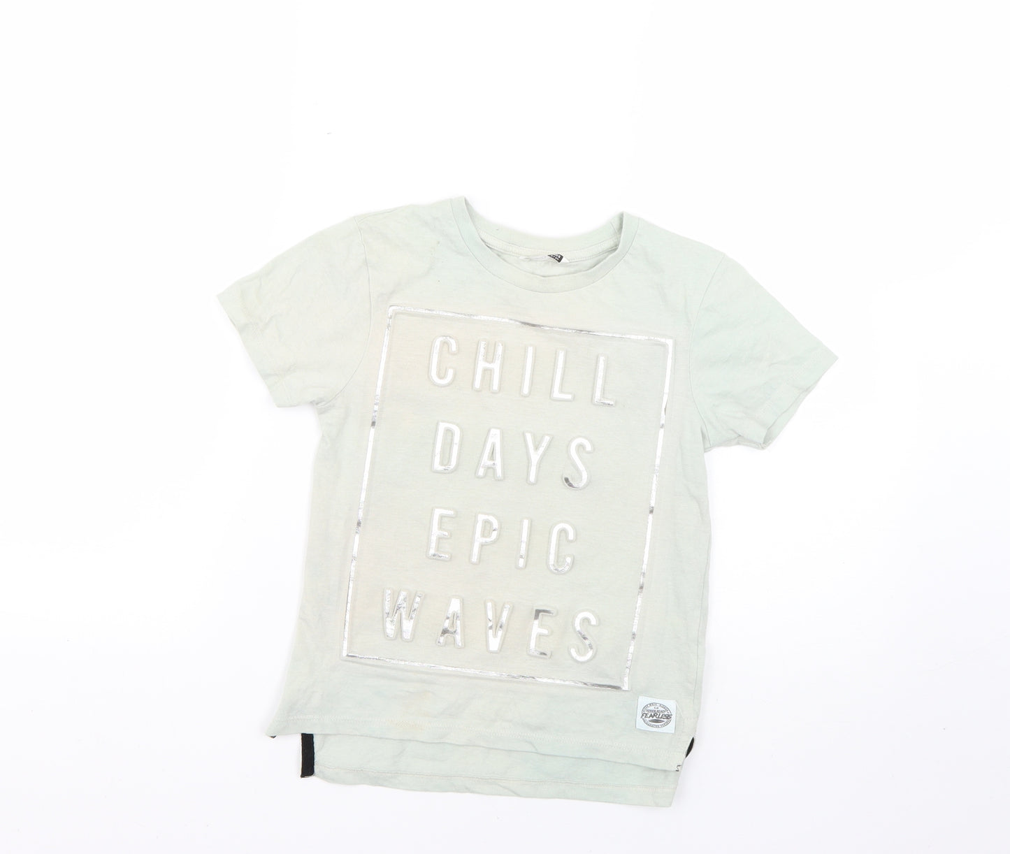 pep&co Boys Green   Basic T-Shirt Size 6-7 Years