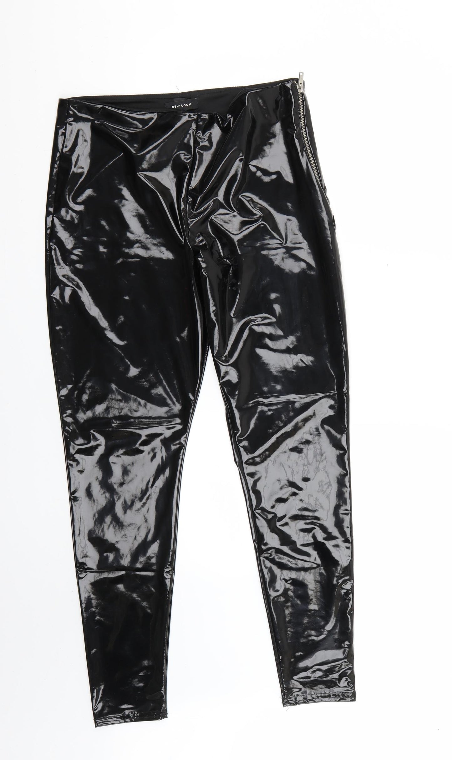 New Look Womens Black   Cropped Leggings Size 14 L28 in