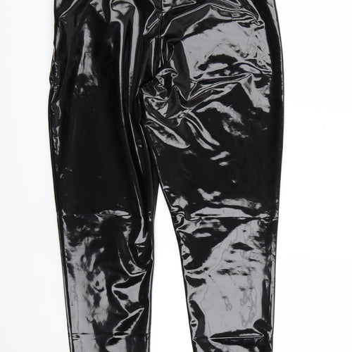 New Look Womens Black   Cropped Leggings Size 14 L28 in