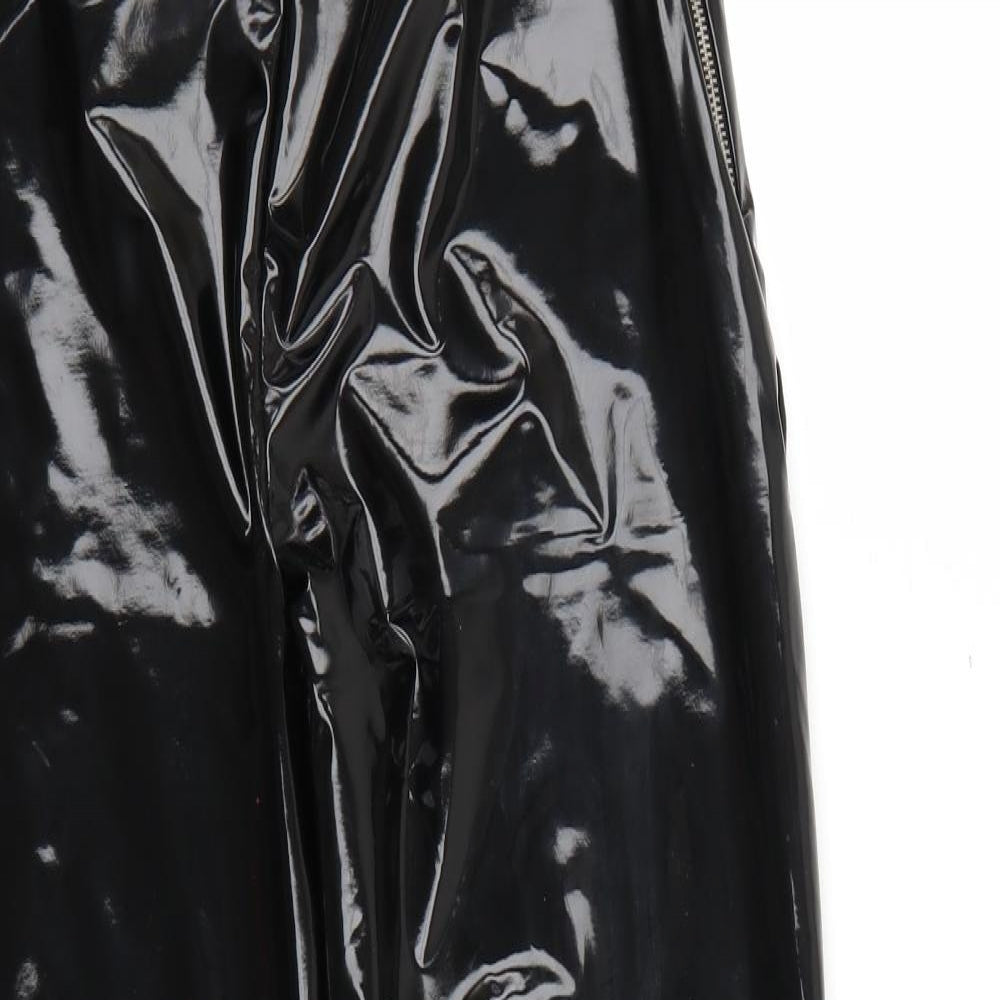 New Look Womens Black   Cropped Leggings Size 14 L28 in
