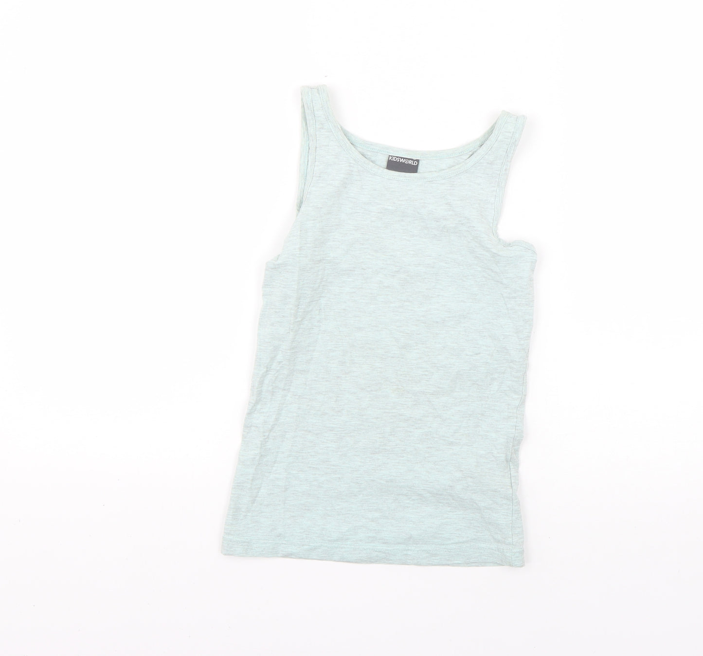 kidsworld Girls Blue   Basic T-Shirt Size 8-9 Years