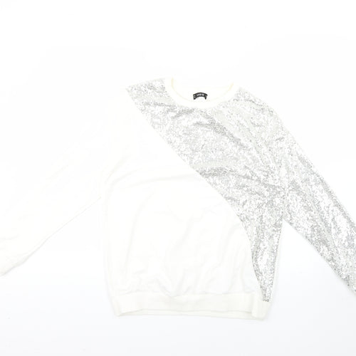 SheIn Womens Silver   Pullover Jumper Size M
