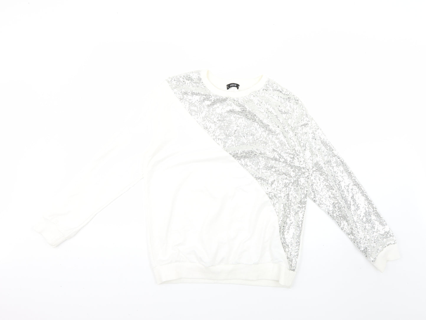 SheIn Womens Silver   Pullover Jumper Size M