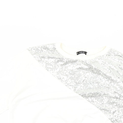 SheIn Womens Silver   Pullover Jumper Size M