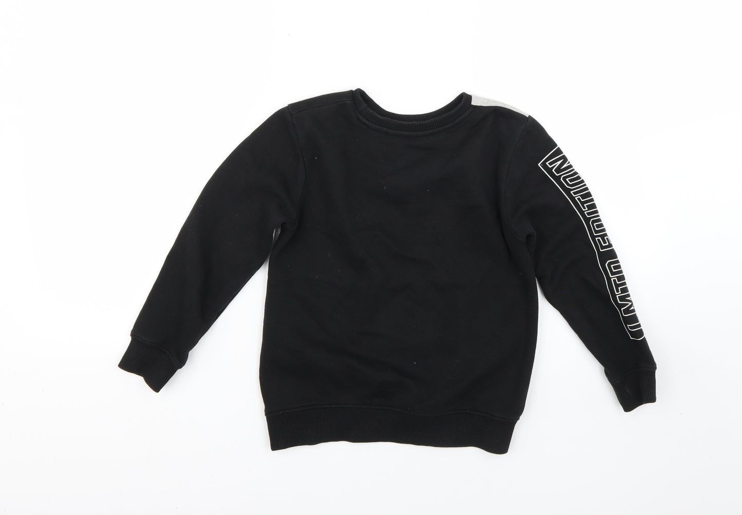 George Boys Black   Pullover Jumper Size 6-7 Years