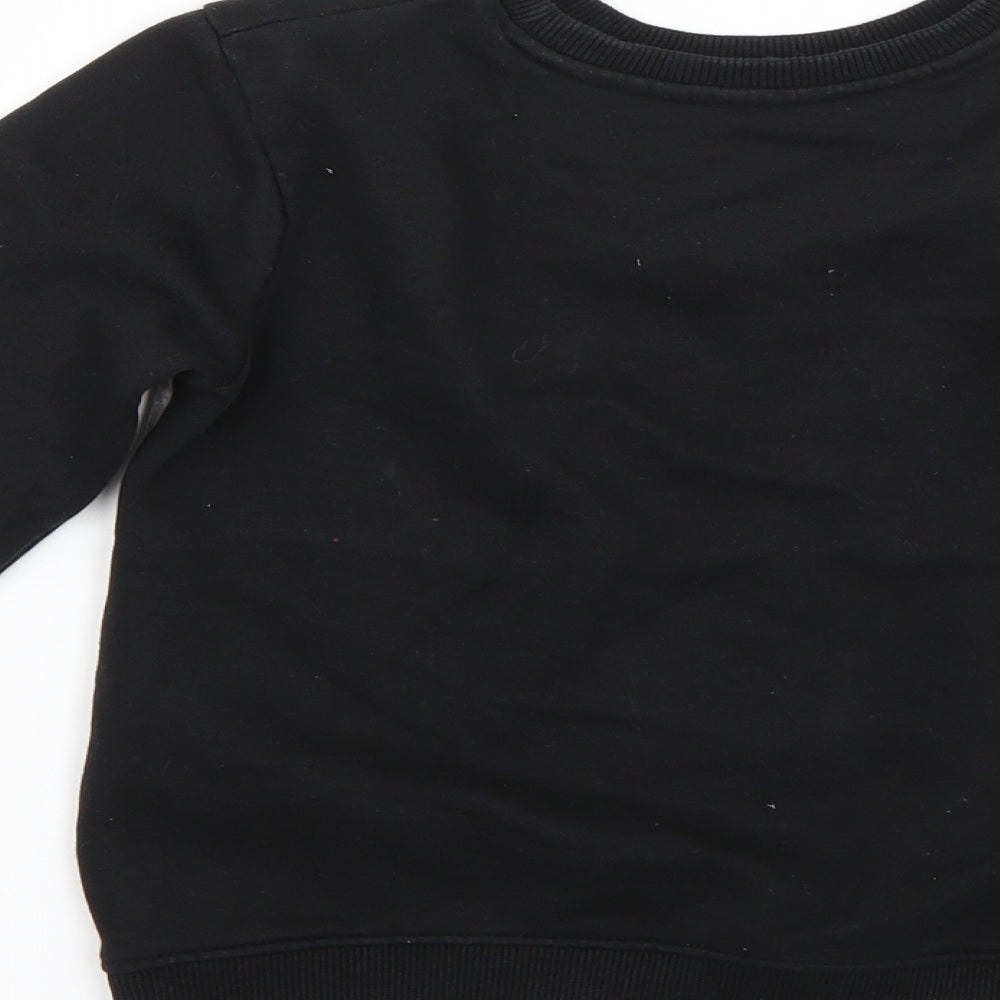 George Boys Black   Pullover Jumper Size 6-7 Years