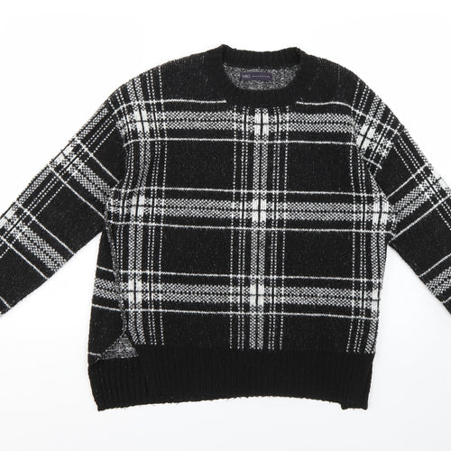 Marks and Spencer Womens Multicoloured Check  Pullover Jumper Size M
