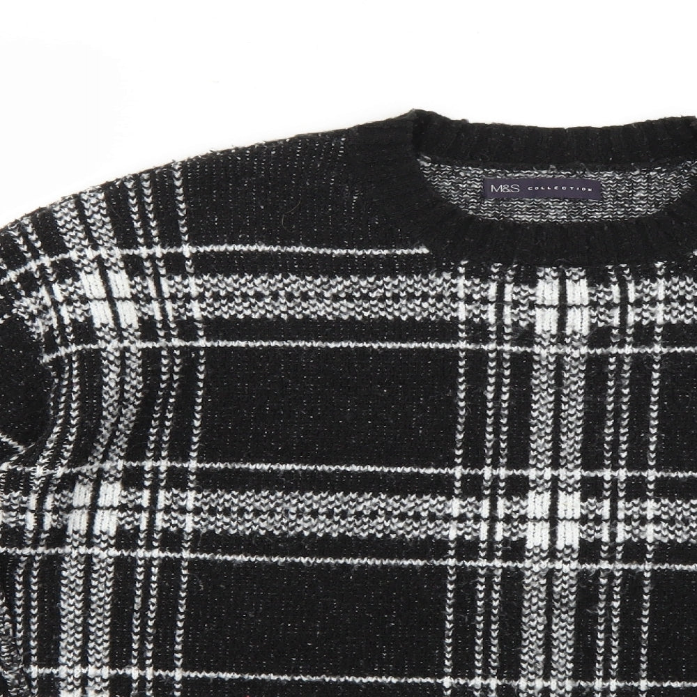 Marks and Spencer Womens Multicoloured Check  Pullover Jumper Size M