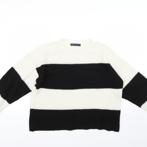 Marks and Spencer Womens Multicoloured Striped  Pullover Jumper Size M