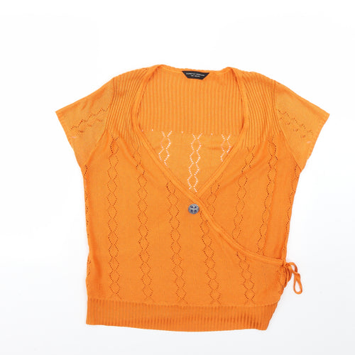 Dorothy Perkins Womens Orange   Pullover Jumper Size 16