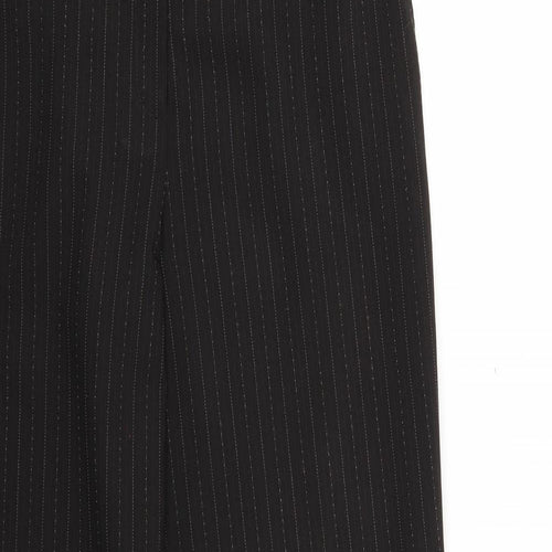 evie Womens Black Striped  Trousers  Size 12 L27 in