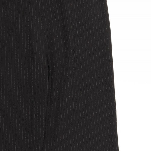 evie Womens Black Striped  Trousers  Size 12 L27 in