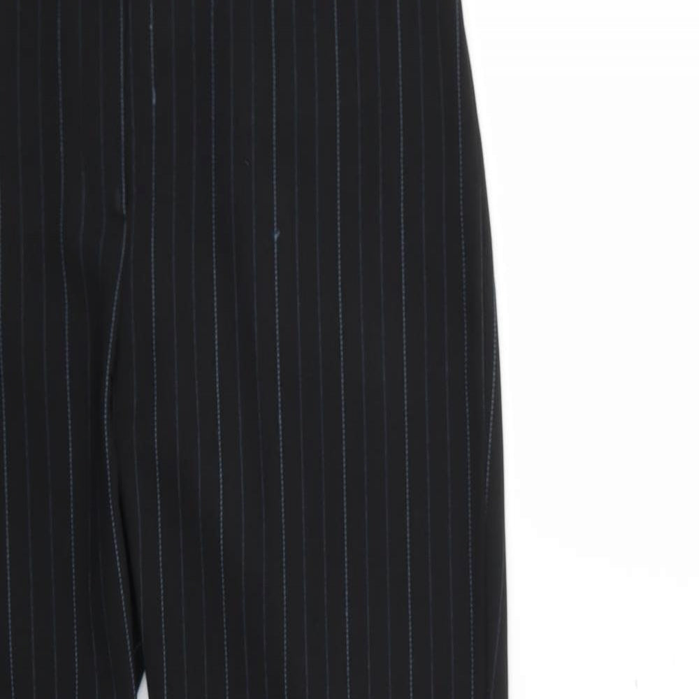 Dorothy Perkins Womens Black Striped  Trousers  Size 10 L29 in