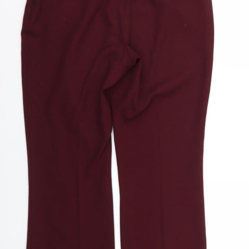 Peacocks Womens Red   Trousers  Size 12 L28 in