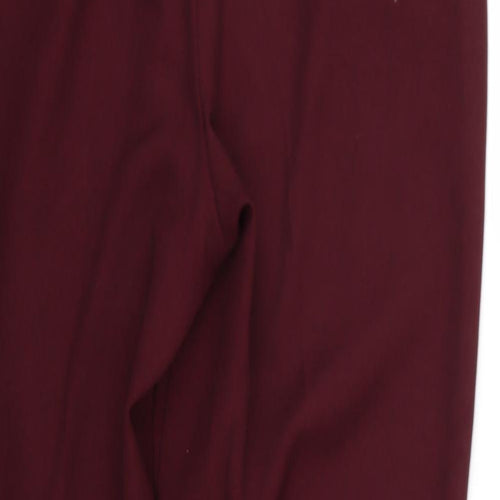 Peacocks Womens Red   Trousers  Size 12 L28 in