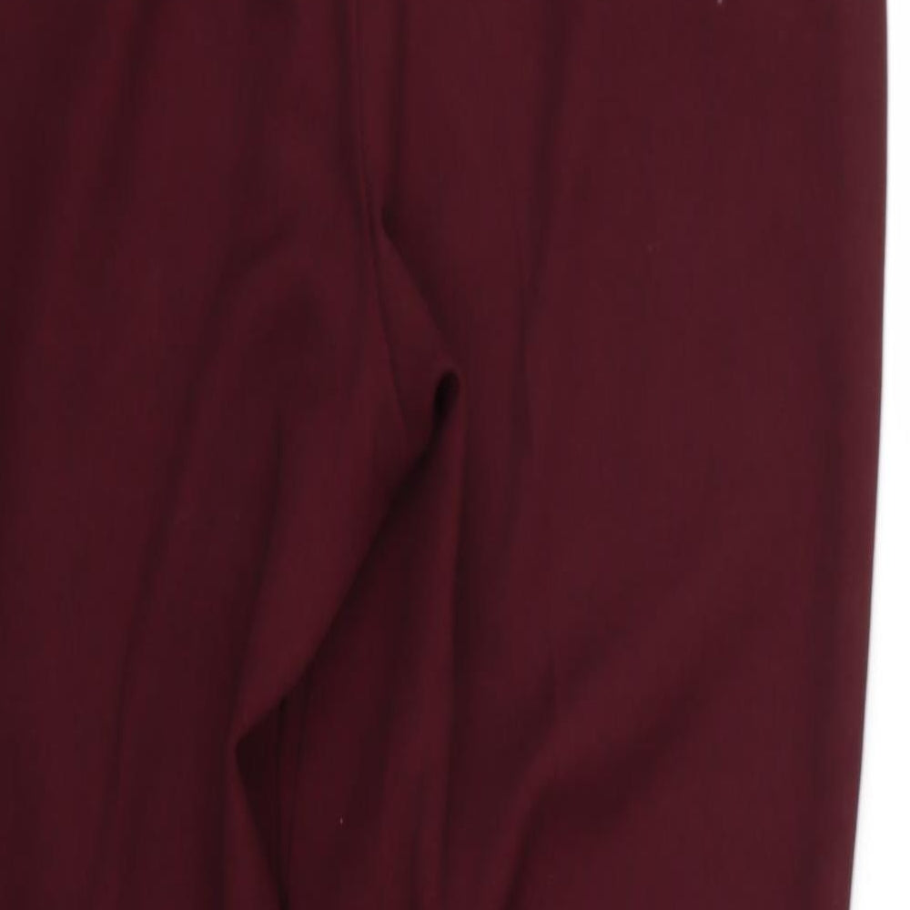 Peacocks Womens Red   Trousers  Size 12 L28 in