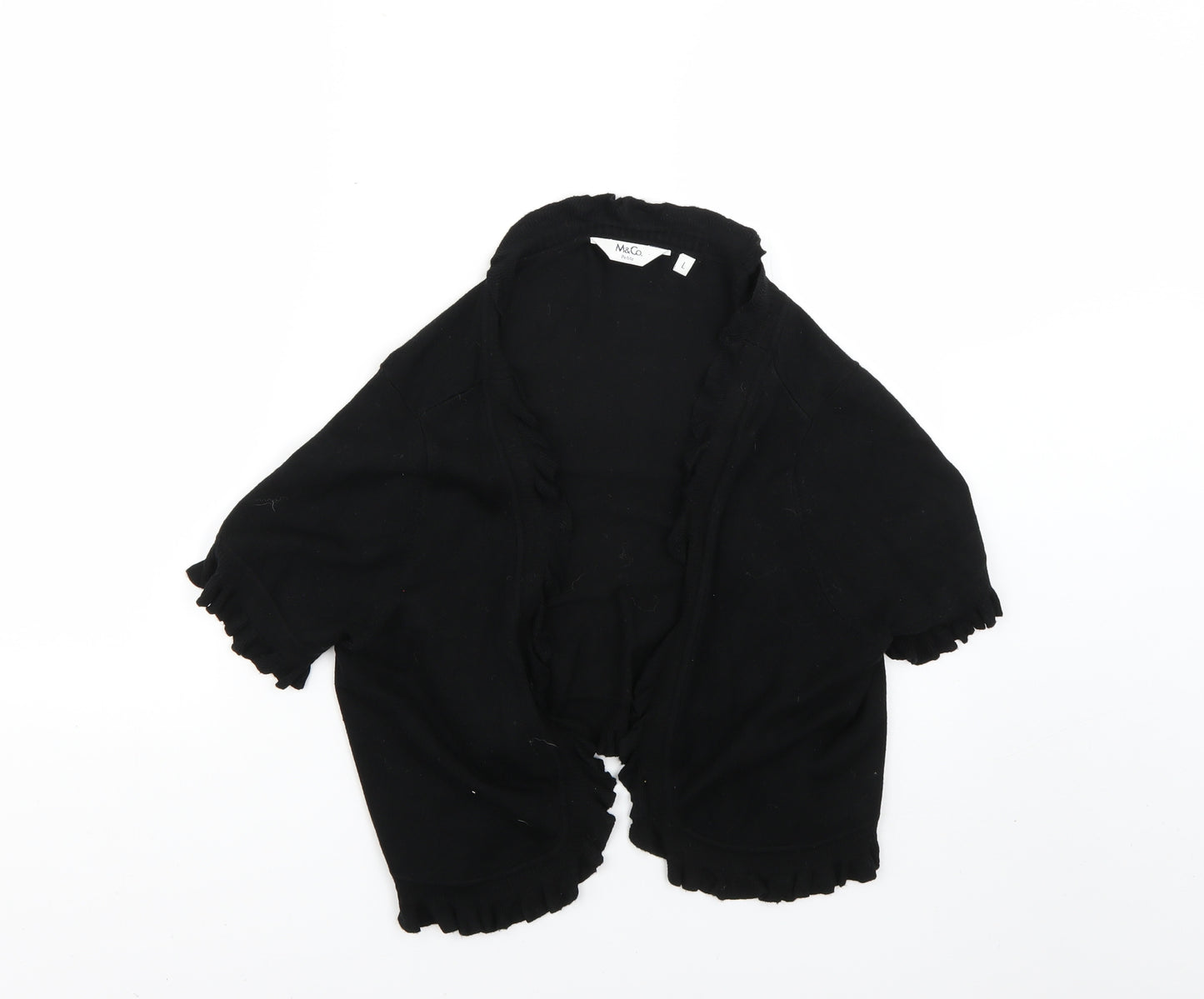 M&Co Womens Black   Cardigan Jumper Size L