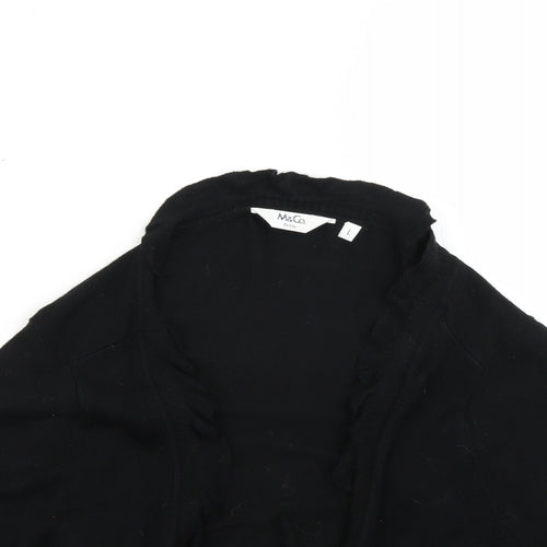 M&Co Womens Black   Cardigan Jumper Size L
