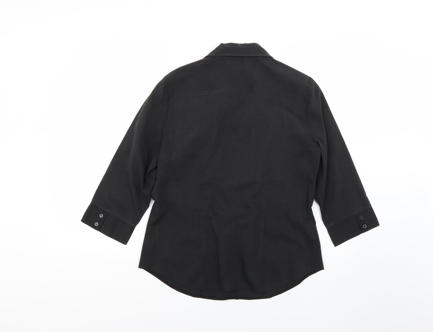 F&F Womens Black   Basic Button-Up Size 12