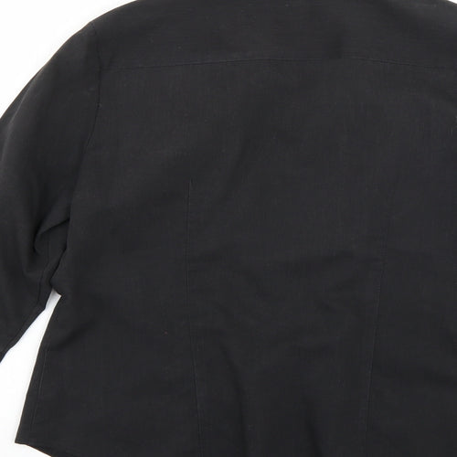 F&F Womens Black   Basic Button-Up Size 12