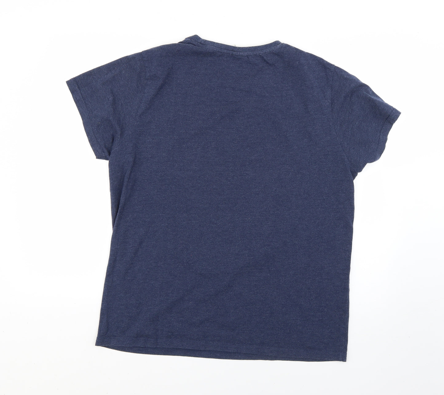 Primark Mens Blue Geometric   T-Shirt Size L
