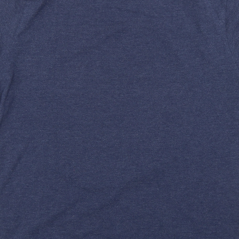 Primark Mens Blue Geometric   T-Shirt Size L