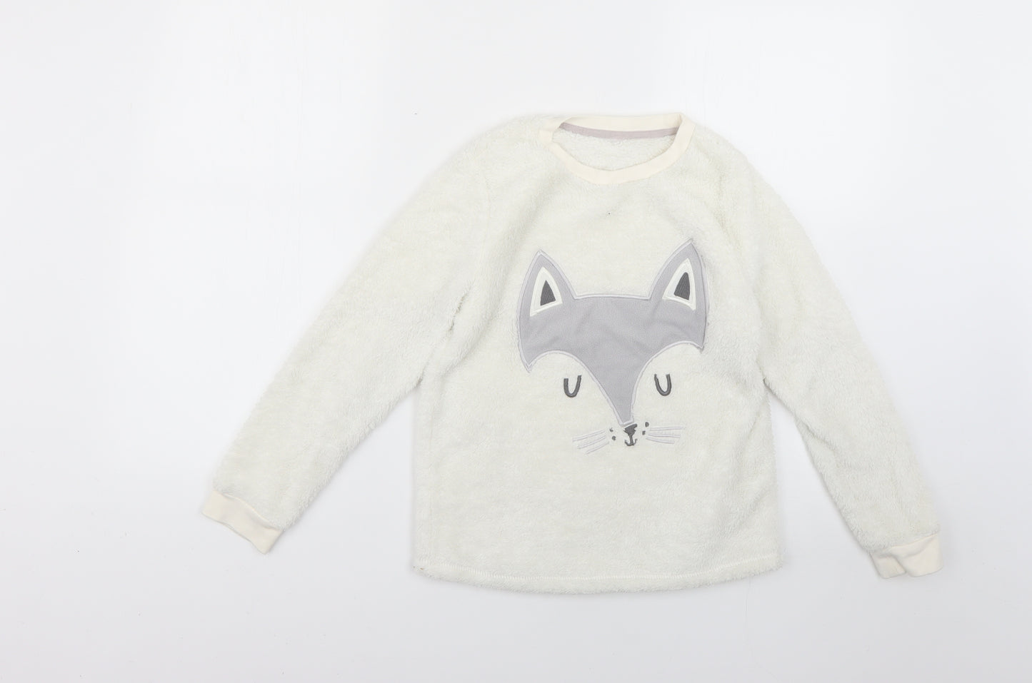 George Girls White   Top Pyjama Top Size 9-10 Years