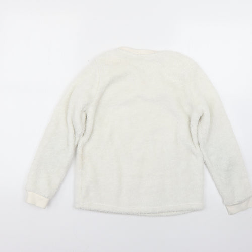 George Girls White   Top Pyjama Top Size 9-10 Years