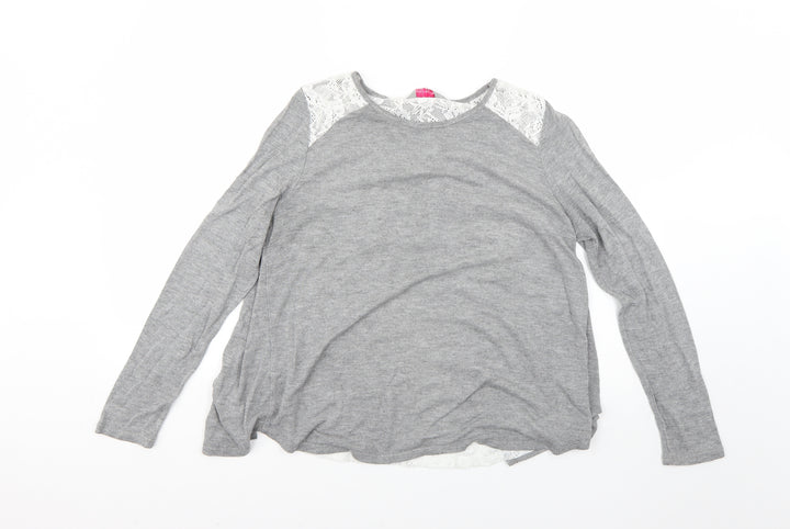 Dorothy Perkins Womens Grey Pullover Jumper Size 14