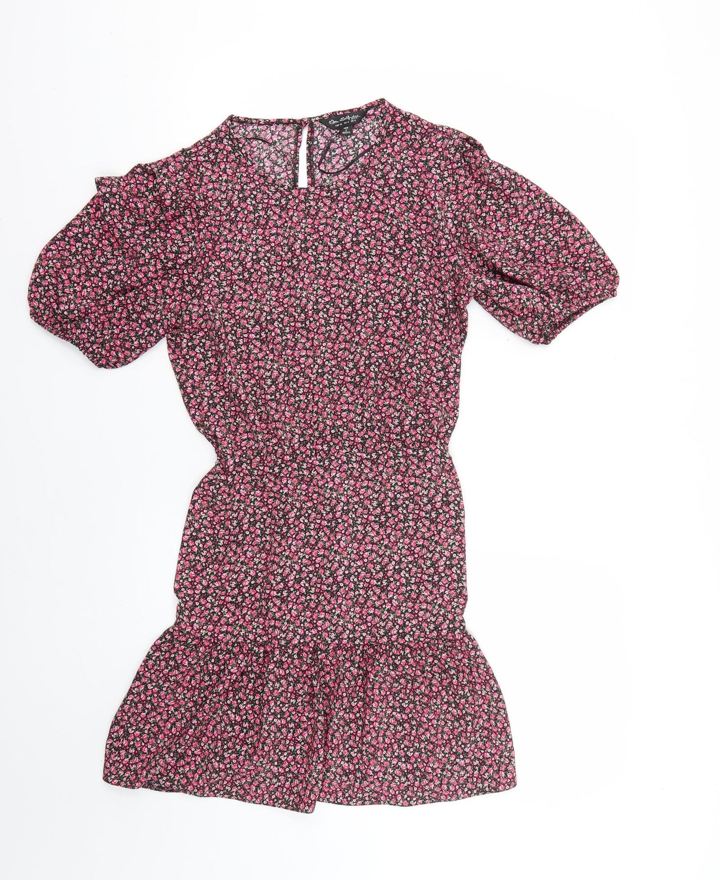 Miss Selfridge Womens Multicoloured Floral  Fit & Flare  Size 8